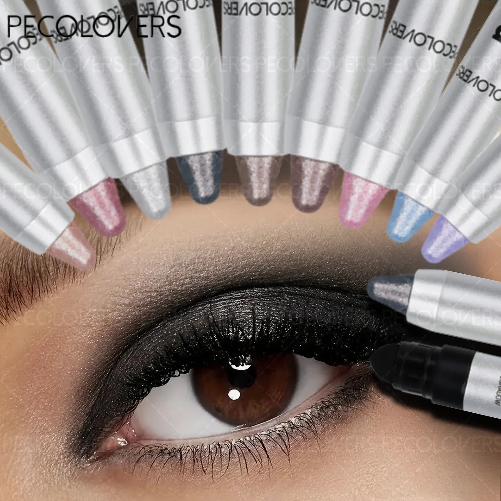 Long-lasting Pearlescent Eye Shadow Stick Shimmer Pigment Blue Purple Colorful Eyeshadow Pencil Colorful Eye Makeup Zpaxo