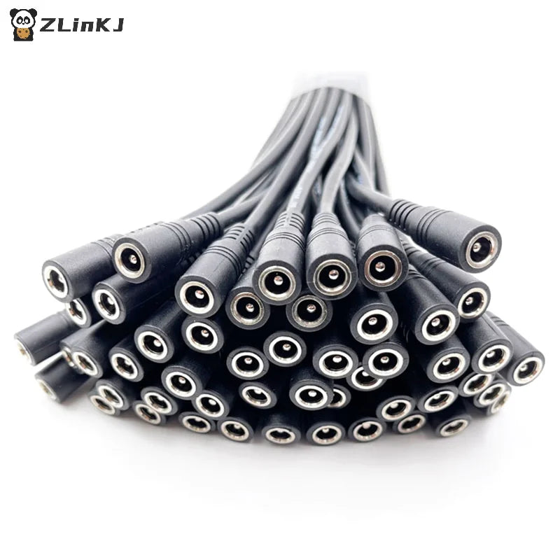 5 5x2 1 Plug DC Male Female Cable Wire Connector 3528 5050 LED Strip Zpaxo