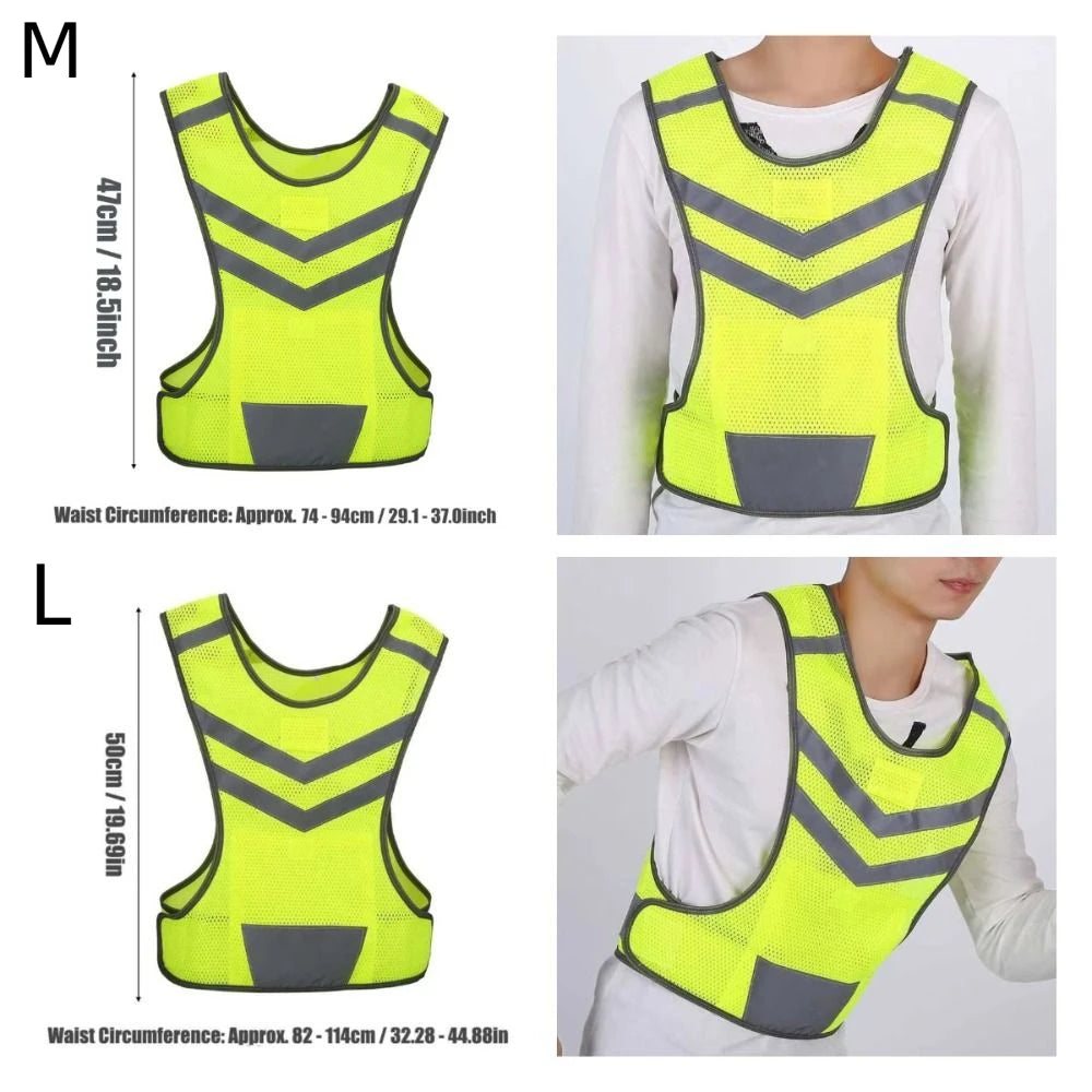Storage Bag Reflective Vest Lightweight Waterproof Safety Jacket Zpaxo