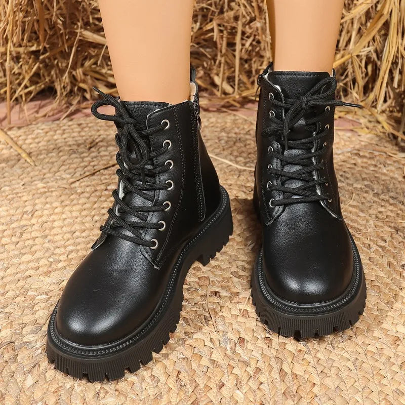 Winter Women's Solid Comfortable Anti Slip Wear-resistant Snow Boots Zpaxo