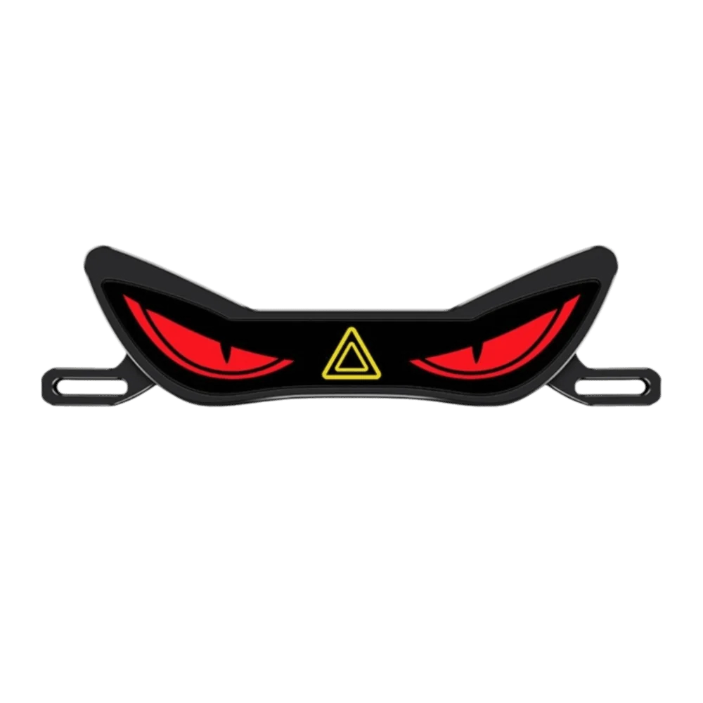 LED Lamp Demon Eye License Plate Light Waterproof Bright Motorcycle Zpaxo Style-H