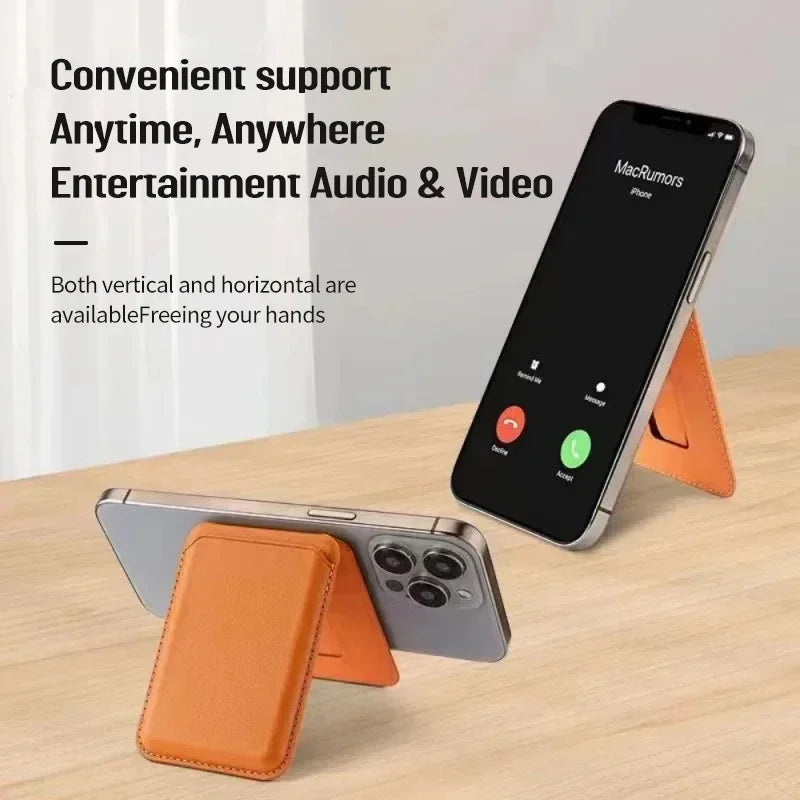 1 Strong Magnetic Leather Wallet Hide Stand Case Iphone 15 14 13 Max