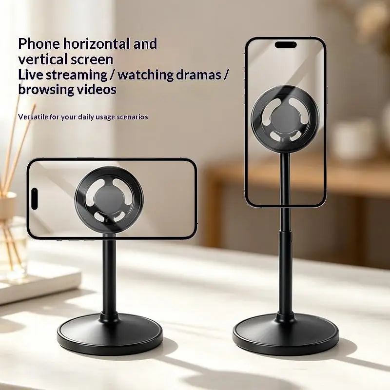 Adjustable Magnetic Phone Stand – 360° Rotation & Telescopic Pole