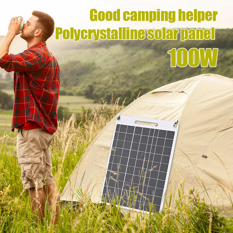 Durable Waterproof 100W Flexible Solar Panel Dual USB Ports Designed Zpaxo
