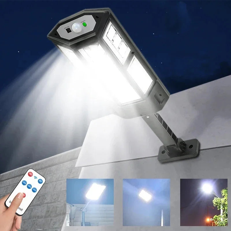 20000LM Solar Outdoor Light – Motion Sensor, IP65, 124 LED