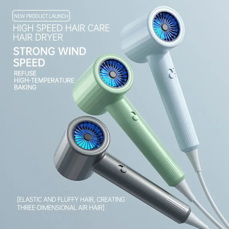 Hair Dryer, High-Speed Electric Turbine Airflow, Low Noise, Constant Temperature And Quick Drying Wind Speed 62m/s1800WQuick Dry Zpaxo