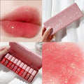 10-Piece Lip Gloss Set with Fine Shimmer, Moisturizing Glitter, Non-Fading, Easy to Apply, Long-Lasting Makeup Effect Lip Gloss Set Zpaxo Xq05