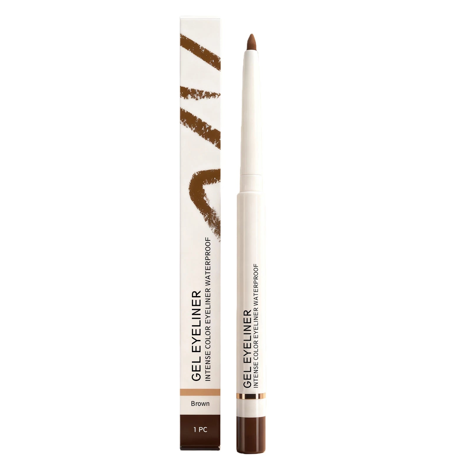 Waterproof Matte Eyeliner Pencil – Long-Lasting & Quick Dry Eyeliner Pencil Zpaxo Brown
