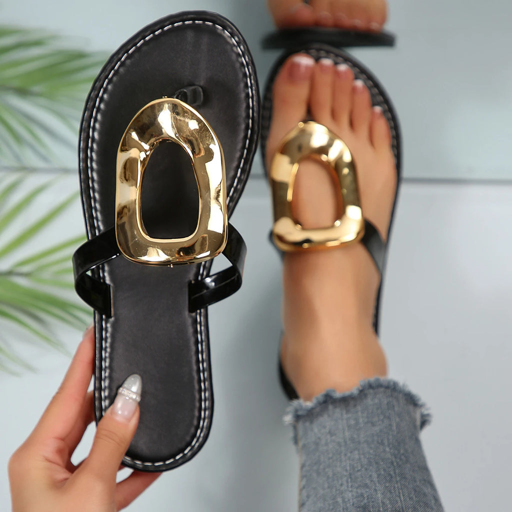 Women Slippers 2026 Slip Anti-slip Shoes Summer Beach Luxury Flat