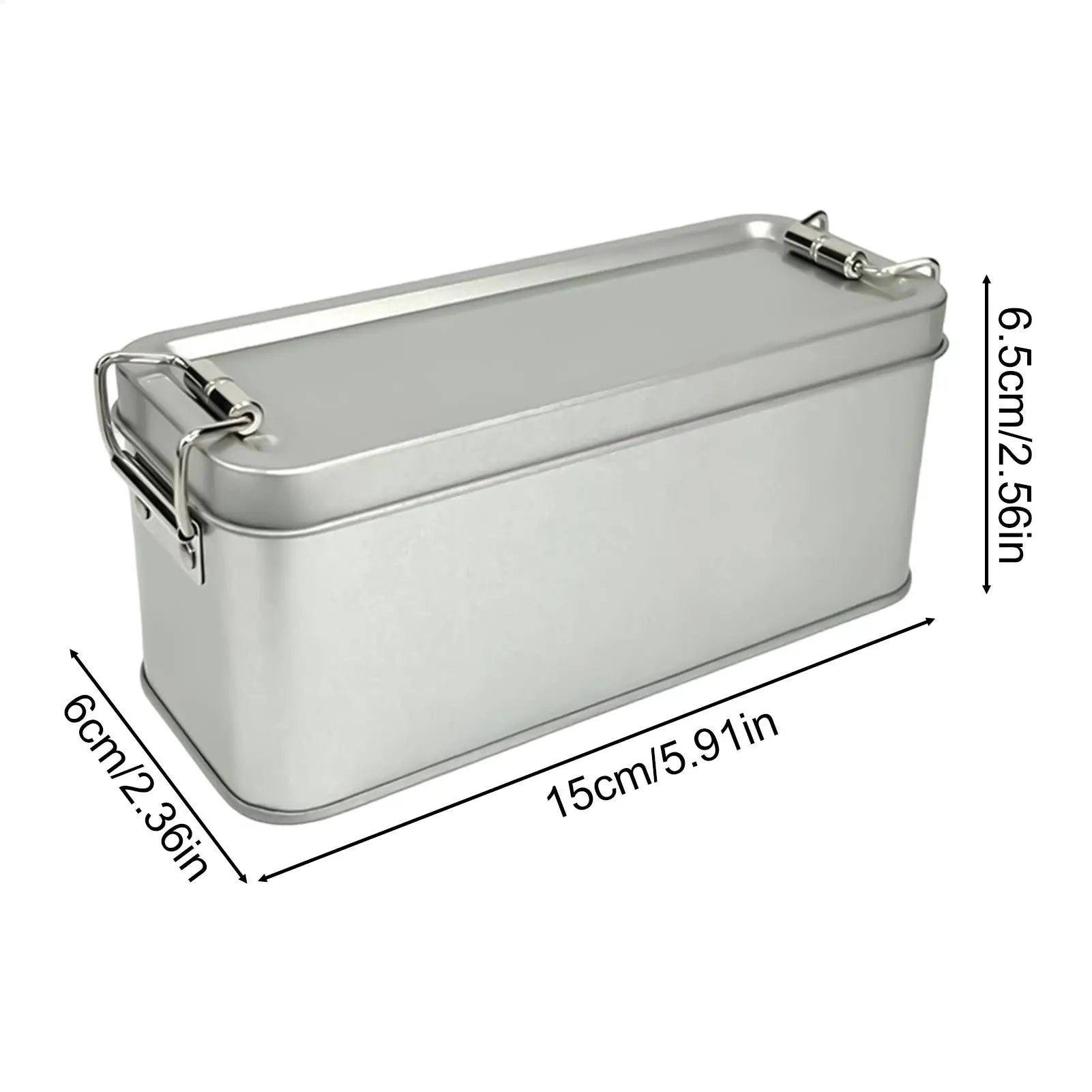 Tin Box Rectangular Empty Storage Container Metal Tin Box for Cosmetics Candy Cookie Home Office Travel Jewelry Pen Eraser Zpaxo
