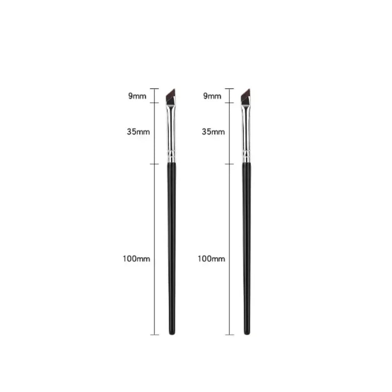 Ultra-Thin Angled Eyeliner & Eyebrow Brush Set | Precision Makeup