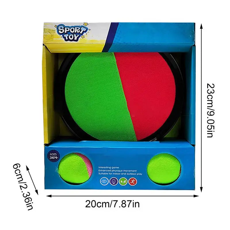 Throw And Catch Ball Set Ball Toss Game For Kids Sticky Sports Toy Equipment Parent-Child Interaction For Play Activities Zpaxo