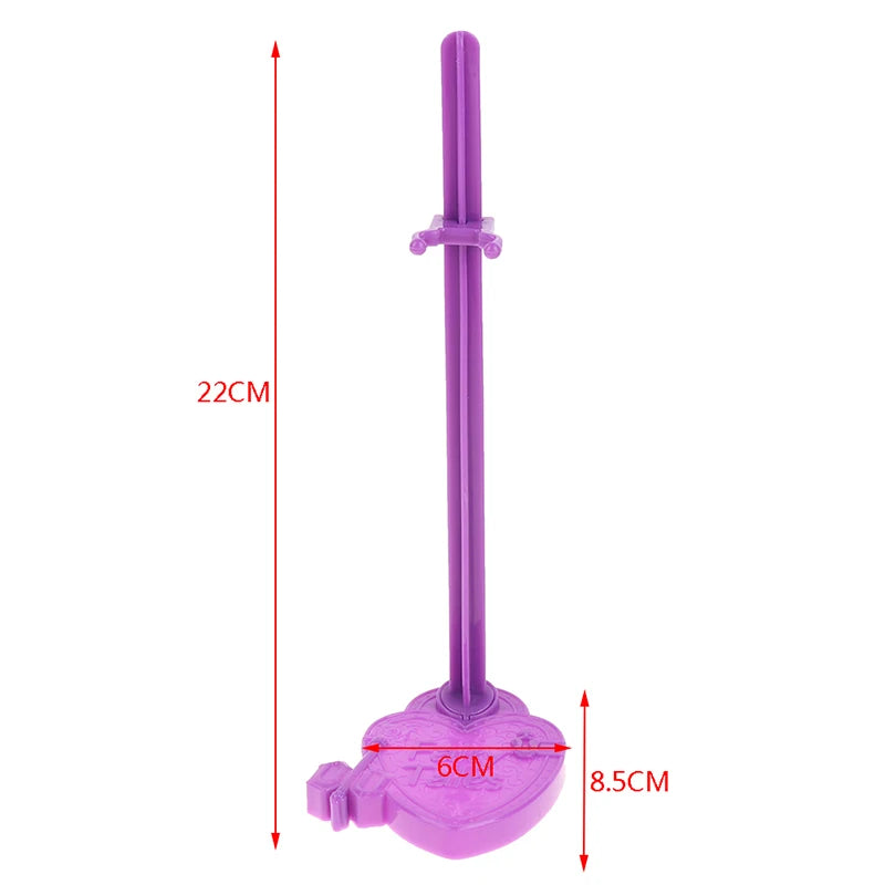 ▶5Pcs/lot Waist Doll Stand Display Holder Model Purple Support Toys Model Accessories Zpaxo 5pcs