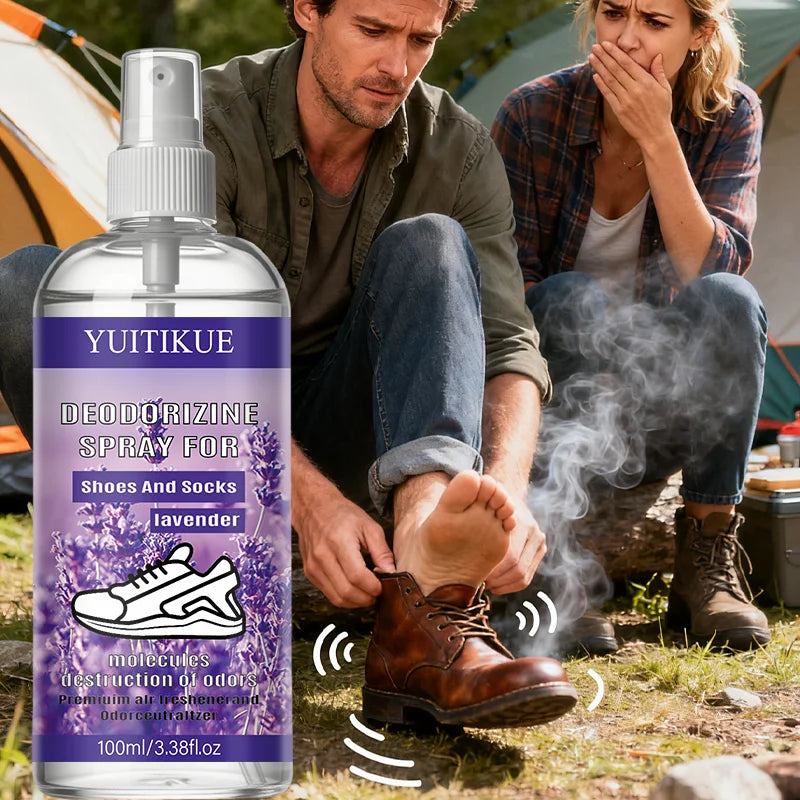 YUITIKUE Lavender Shoe & Sock Deodorizing Spray 100ml Deodorizing Foot Spray Zpaxo Default Title