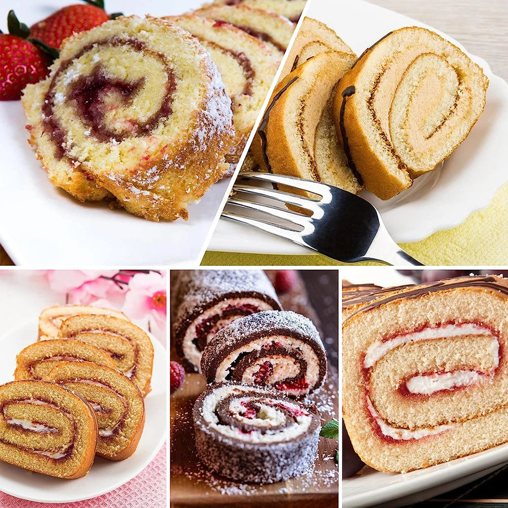 Swiss Roll Silicone Baking Mat Non-Stick Cake Pad Tray Bakeware Baking Pastry Tools Zpaxo