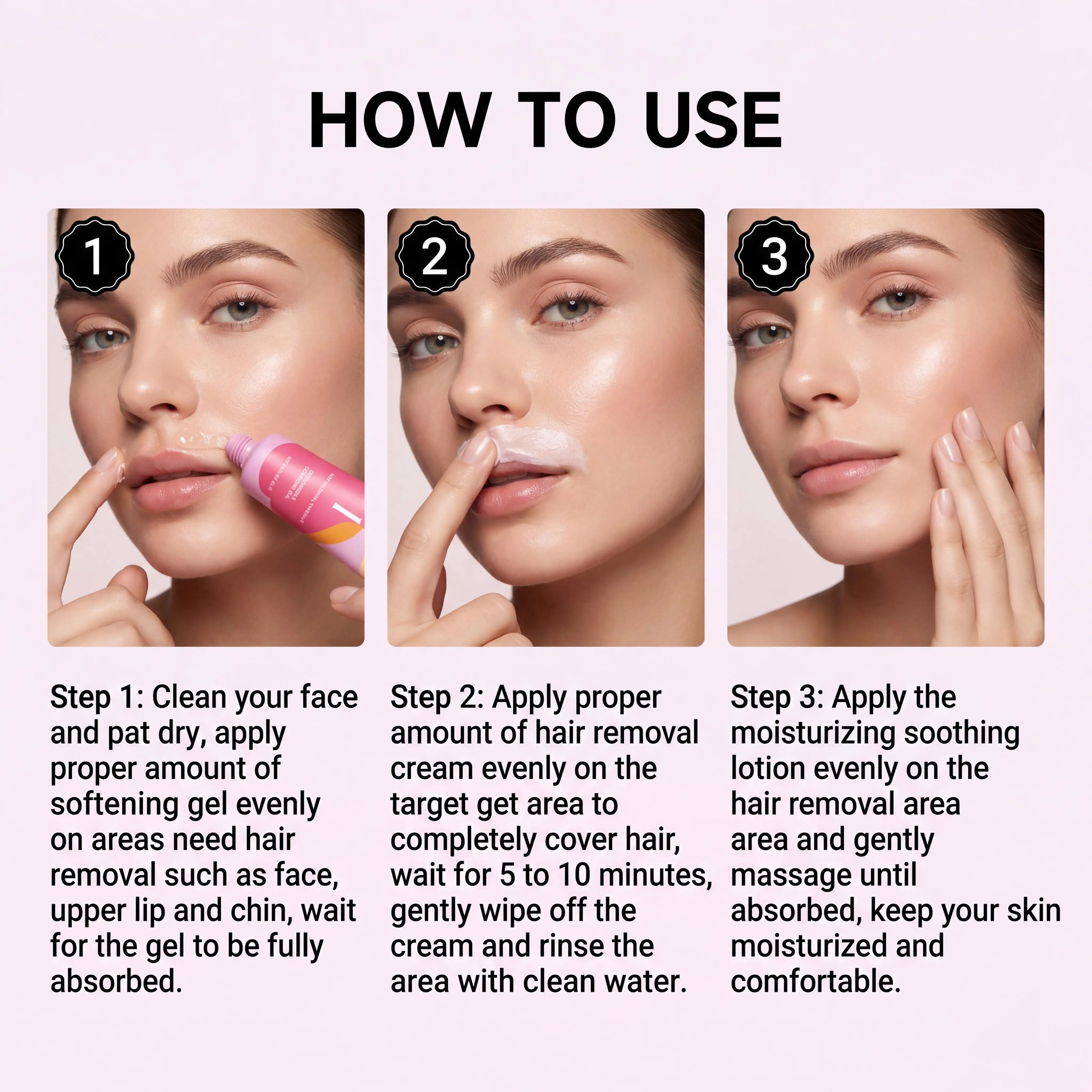 Painless Hair Removal Cream Kit for Face & Body | Zpaxo Hair Removal Cream Kit Zpaxo