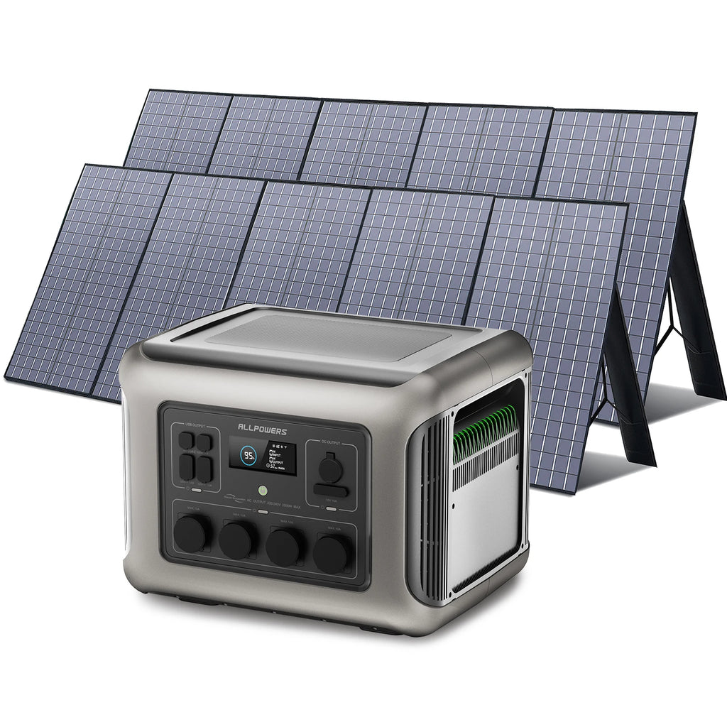 ALLPOWERS Foldable Solar Panel 400W 2X400W Charger Output 2016Wh Zpaxo