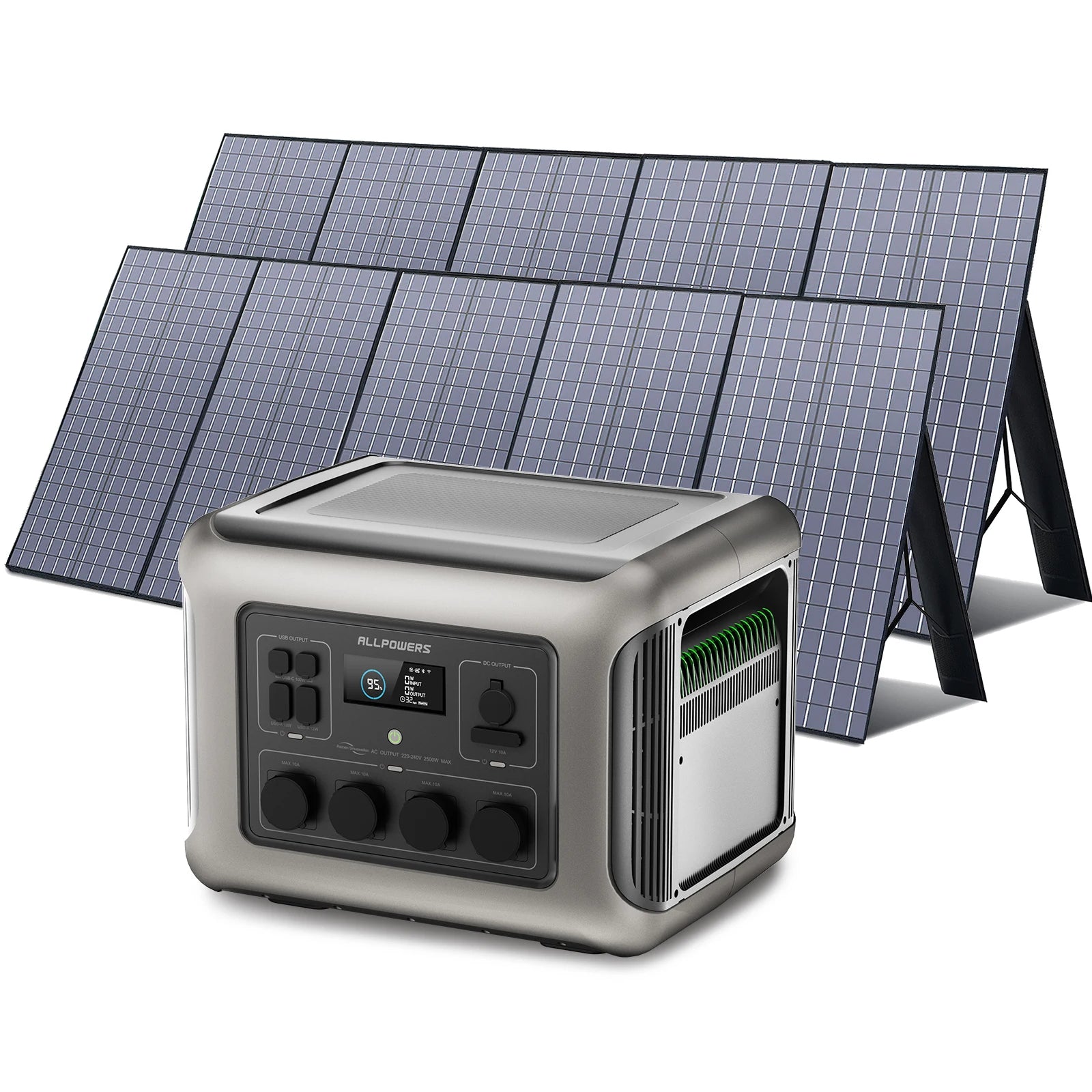 ALLPOWERS Foldable Solar Panel 400W 2X400W Charger Output 2016Wh Zpaxo