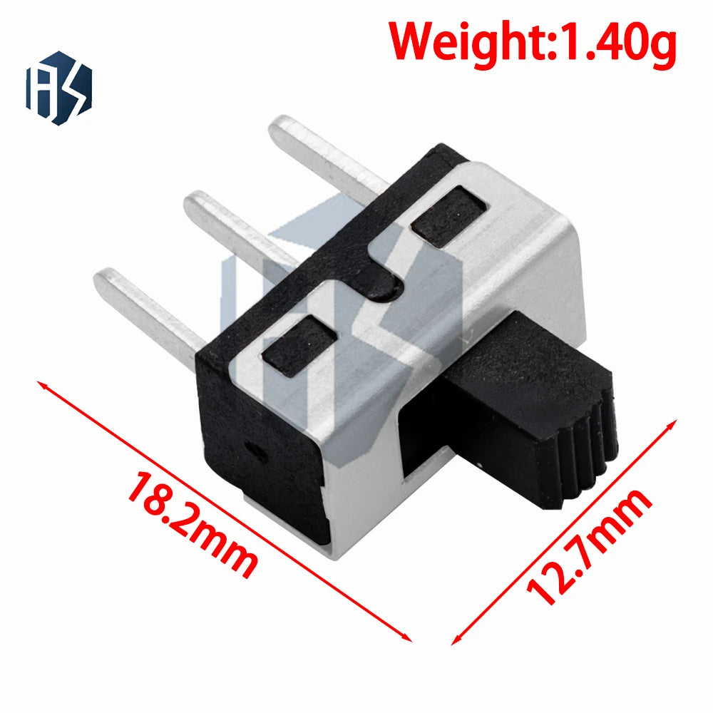 10Pcs SS12D10/SS12D11/SS12D06 3Pin Toggle Switch, 3A 250V Straight Pin Power Switch Zpaxo