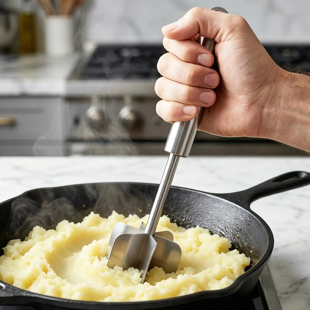 Meat Masher 6-Leaves Stainless Steel Multi-functional Chopper Ground