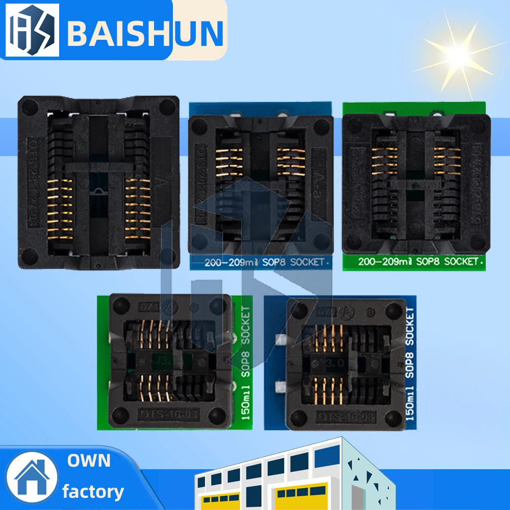 SOP8/SOP14/SOP16/SOP20/SOP28/TSSOP8/TSSOP16/TSSOP20/TSSOP28 TO DIP programmer adapter socket 150MIL 208MIL 300MIL 173MIL DIP8 28 Zpaxo