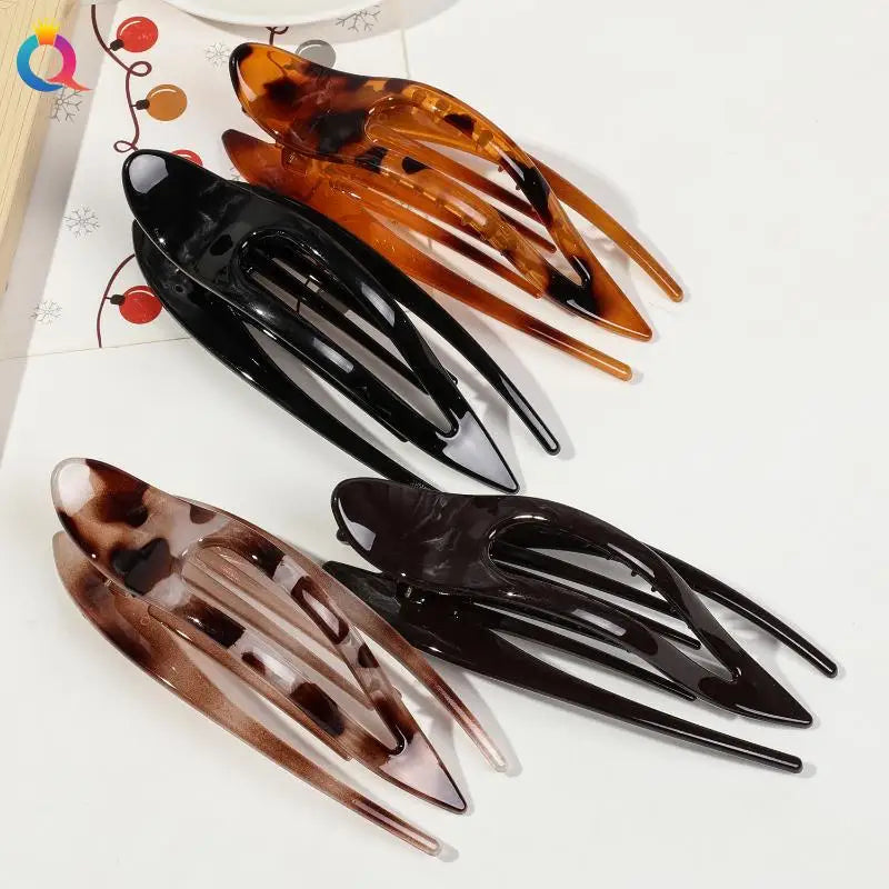 Chic Acrylic Duckbill Hairpin Crab Hair Claw Clip Women Girls Decor Zpaxo
