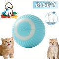 Electric Cat Ball Toys Automatic Rolling Ball Faux Tail Rechargeable Pet Interactive Toy Dog Cat Training Imitate Mouse Pet Toys Zpaxo only ball-blue