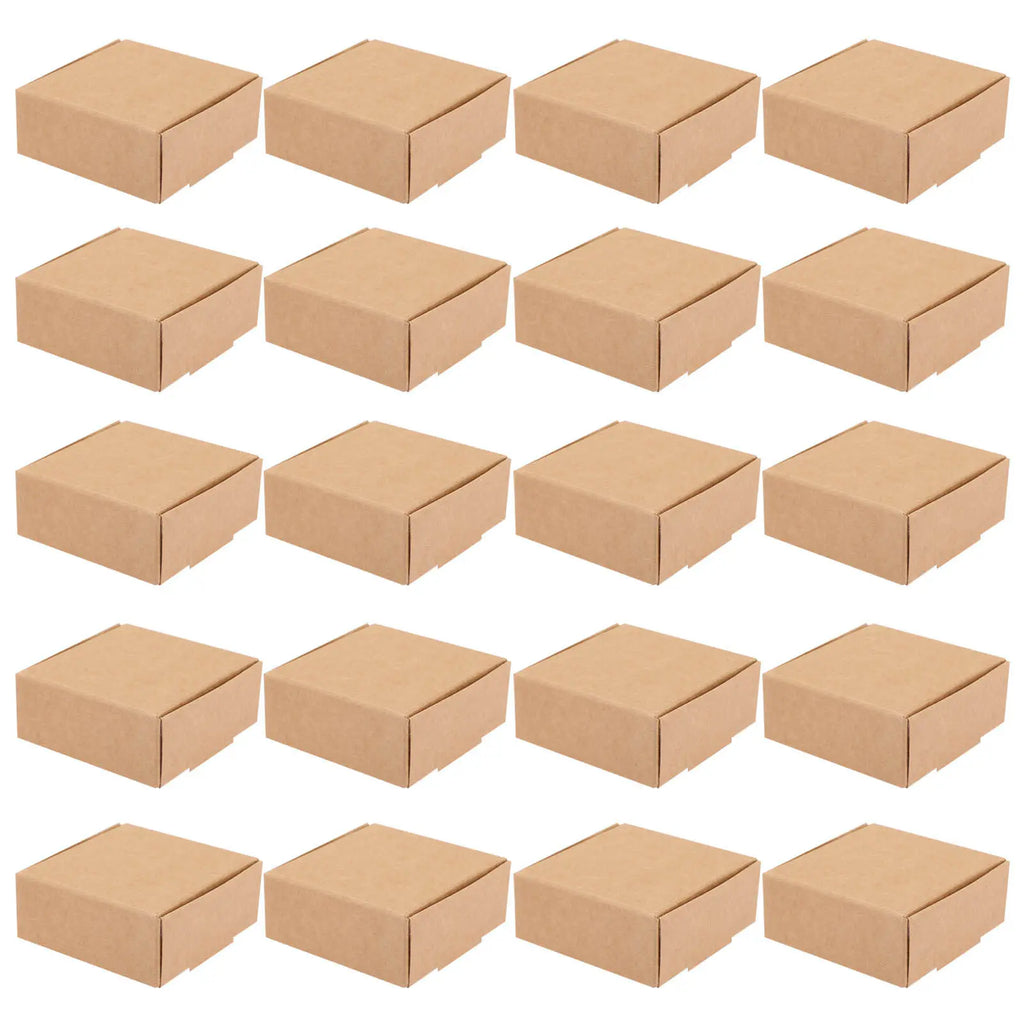 Kraft Paper Soap Packaging Boxes Foldable Corrugated Small Shipping
