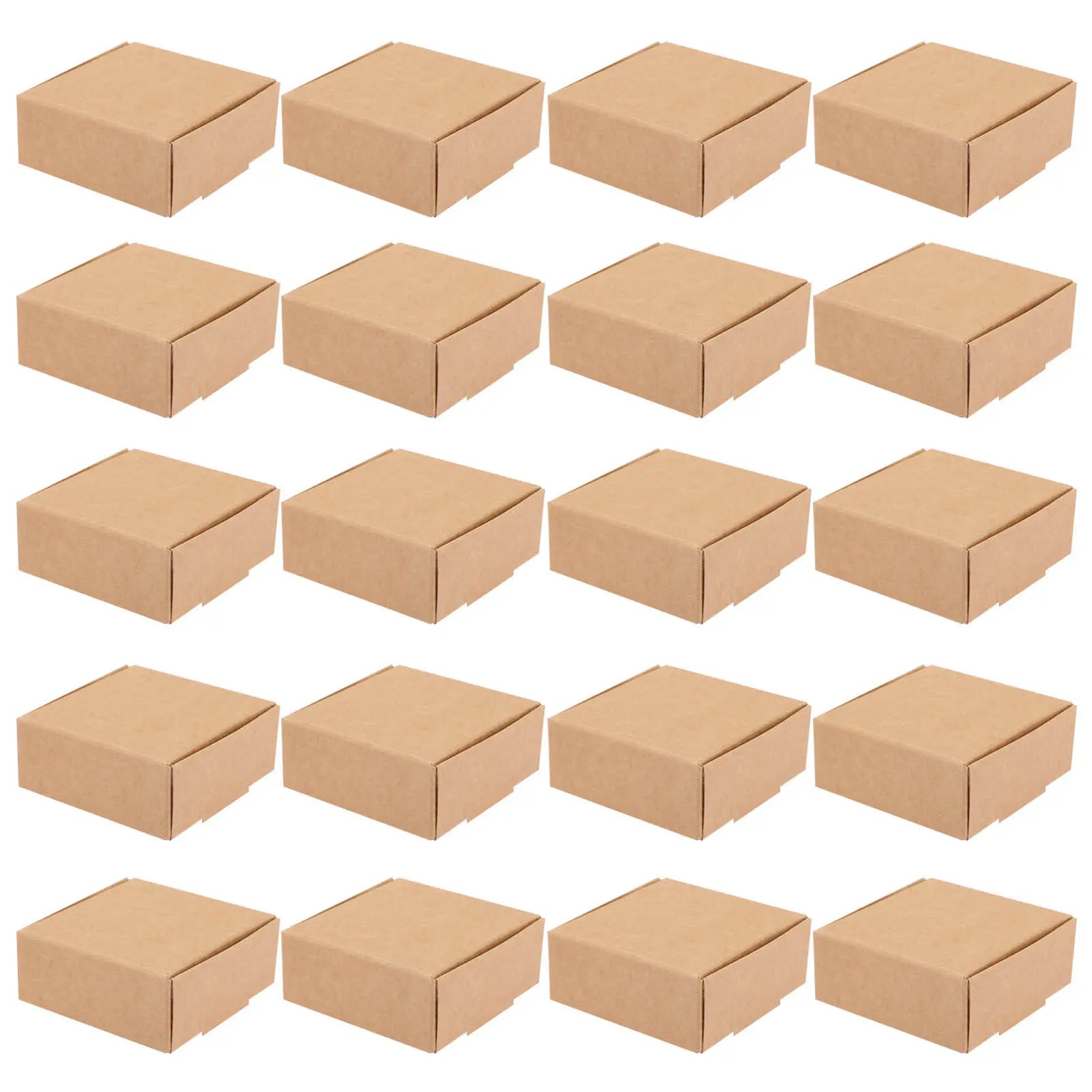 Kraft Paper Soap Packaging Boxes Foldable Corrugated Small Shipping