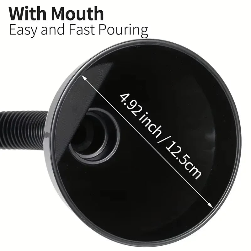 Flexible Automotive Fuel Funnel – Spill-Proof Wide Mouth
