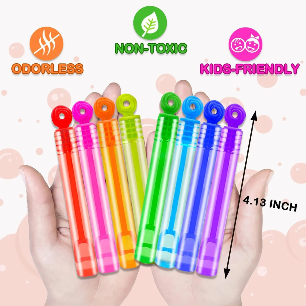 Bubbles Party Favors Supplies for Kids,Mini Bubble Wand Toy for Toddler, Small Goodie Bag Stuffer Camping Outdoor, Students Gift Zpaxo