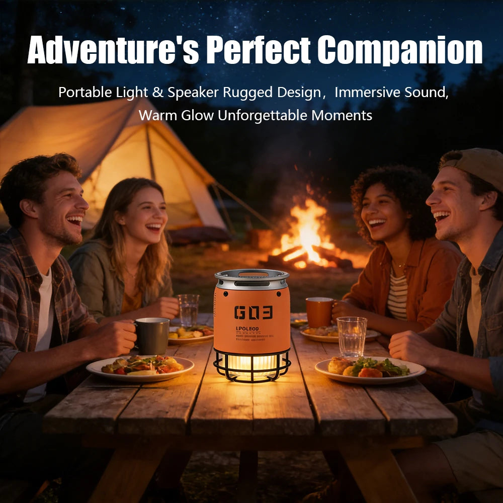 Mini Portable Outdoor Camping Bluetooth Speaker Wireless Column 5W Zpaxo