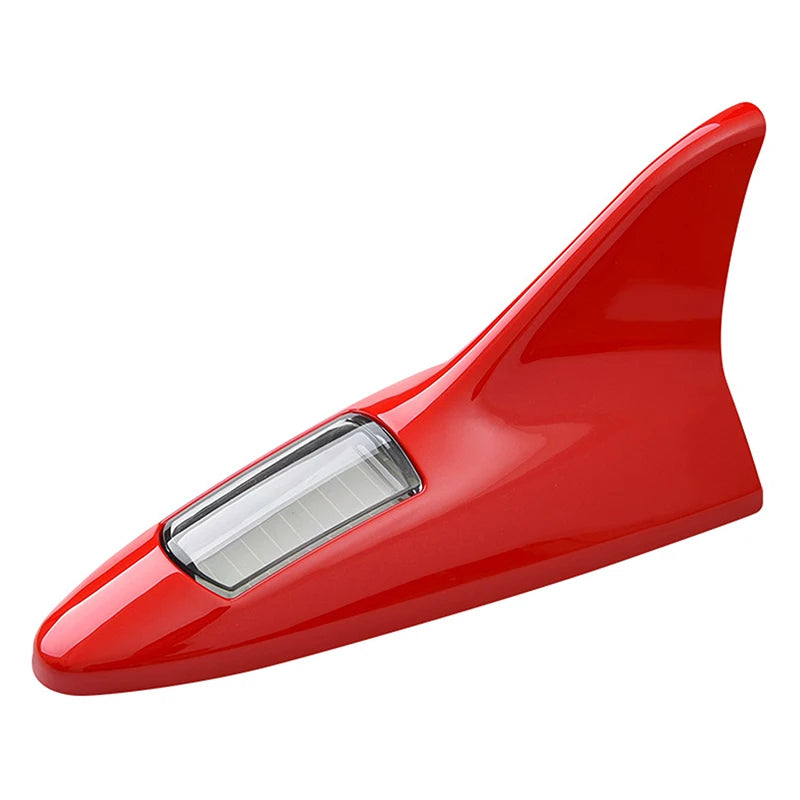 Solar Shark Fin LED Warning Light – Universal Car Roof Mount
