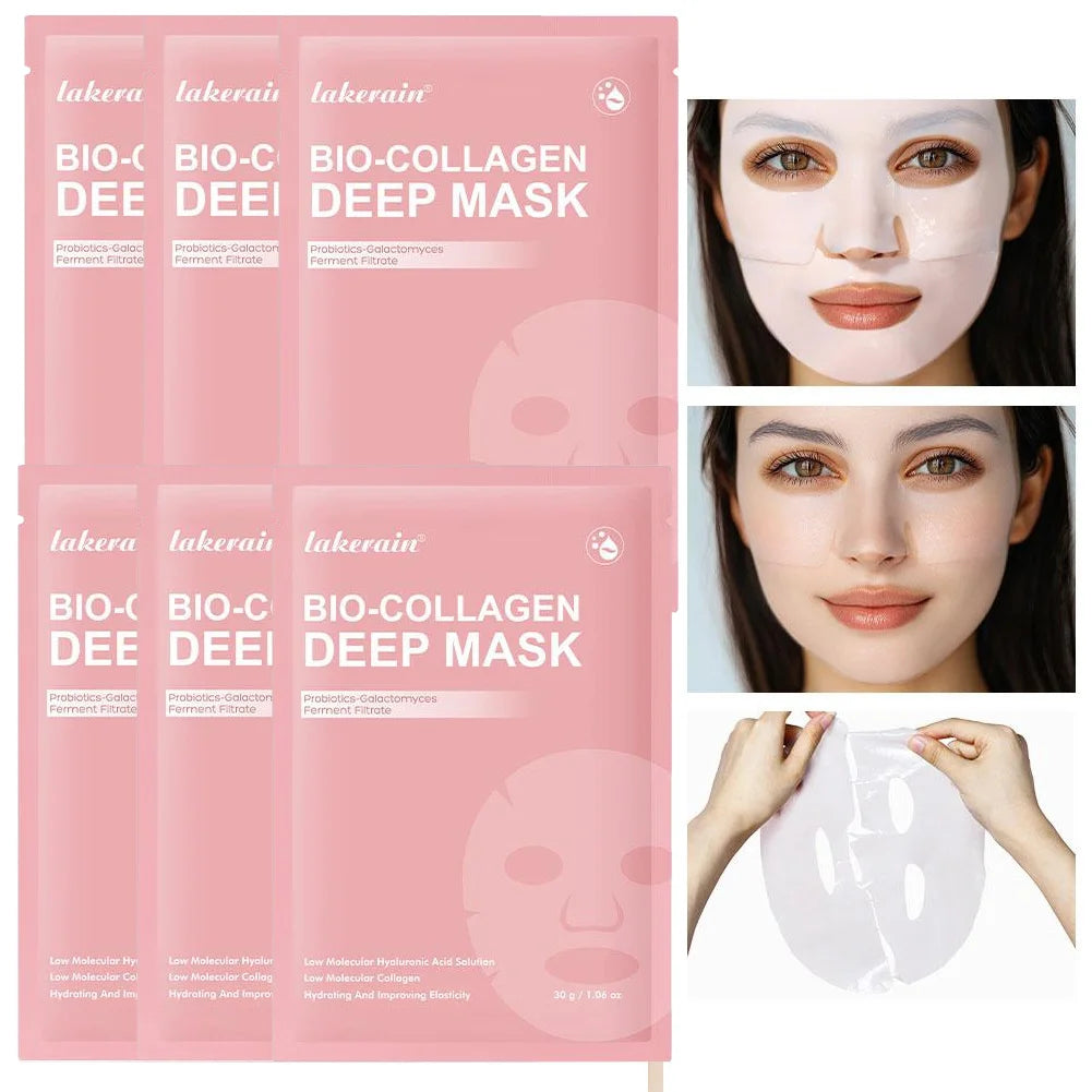 Bio Collagen Real Deep Mask Overnight Hydrogel Facial Mask Pore Minimizing Collagen Supplement Anti Wrinkle Sleeping Face Mask Zpaxo