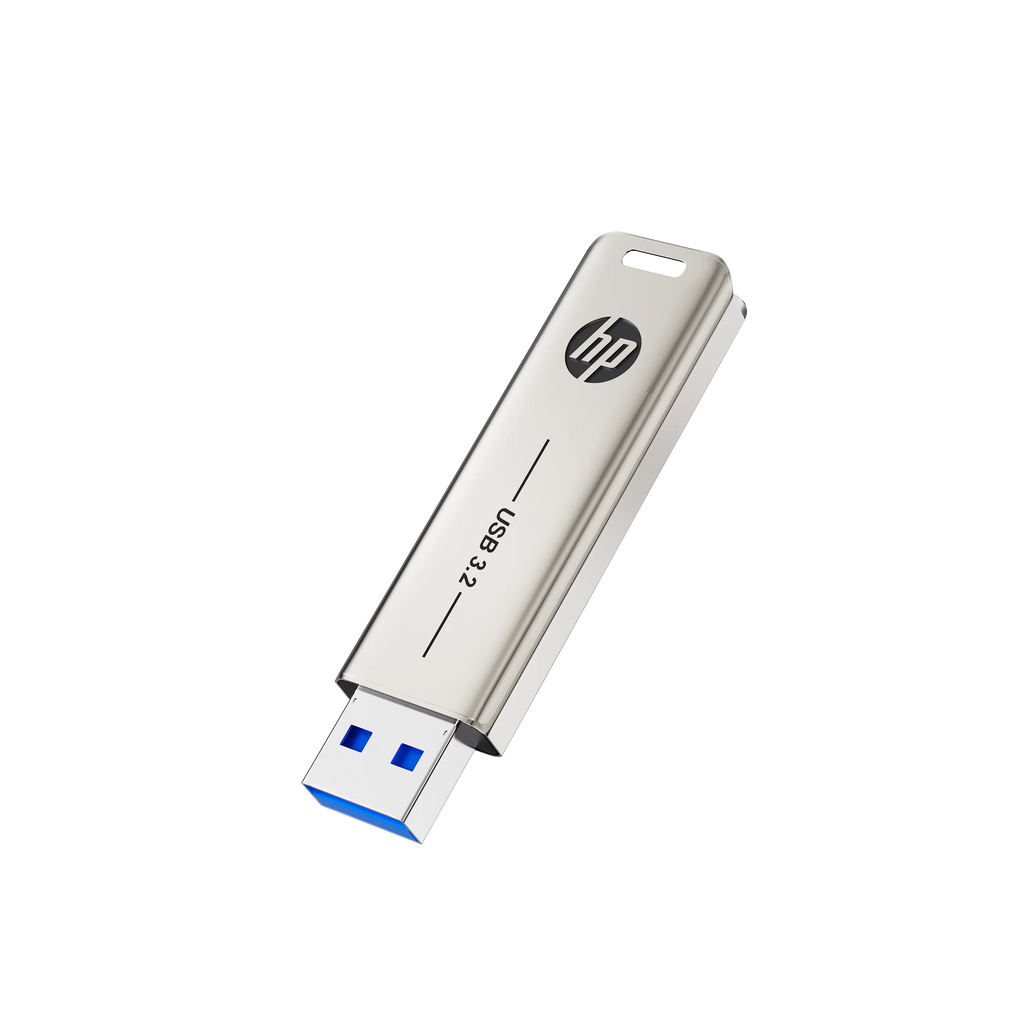 HP USB3.2 Flash Drive 32GB 64GB Metal USB Pendrive 128GB 256GB Creative Personality Car Music High-Speed U Disk Zpaxo Silver 256GB