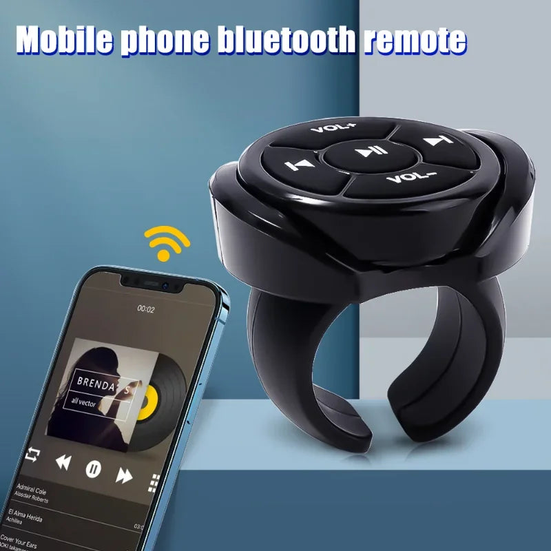 Wireless Bluetooth Media Button Remote Controller Car Motorcycle Bike Zpaxo
