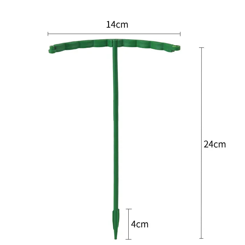 Plastic Plant Support Pile Stand Flowers Greenhouses Arrangement Zpaxo 24CM-1PCS