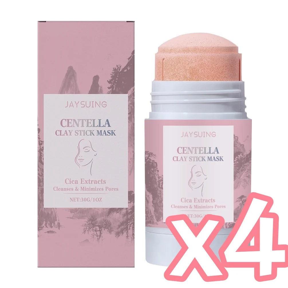 Centella Asiatica Clay Mud Mask Stick – Deep Pore Cleansing Clay Face Mask Stick Zpaxo 30g Boxed x 4