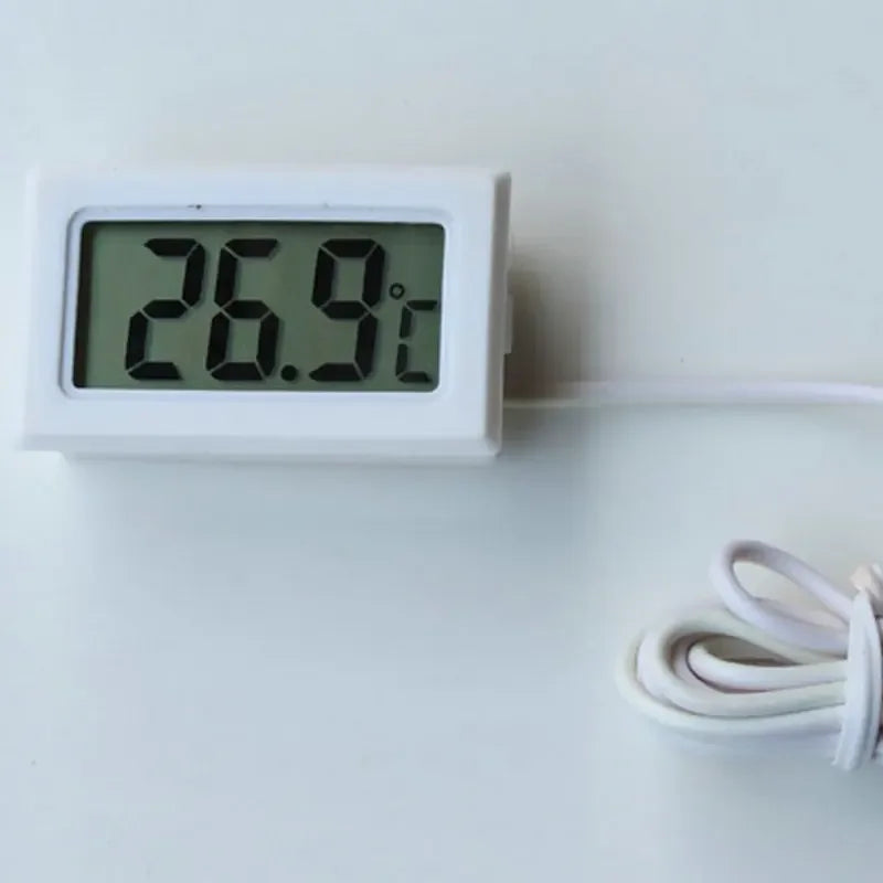 Car Digital Thermometer Mini LCD Temperature Indoor Outdoor Aquarium Temperature Tester Monitor Embedded Temperature Sensor Zpaxo