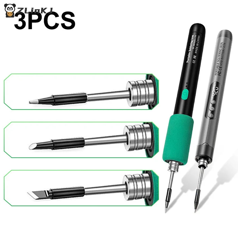 Soldering Iron Tip USB 5V Battery Rework Accessories Zpaxo