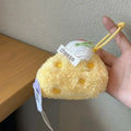 12 Mini Cheese Sandwich Plush Doll Food Design Keychain Perfect Xmas Zpaxo 20cm C
