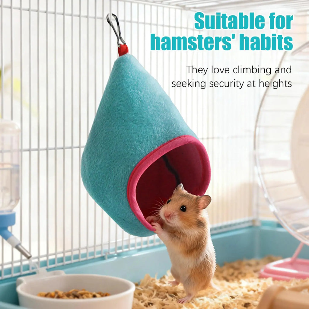 Hamster Hammock Hangable Hedgehog Nest Squirrel Enrichment Relaxing