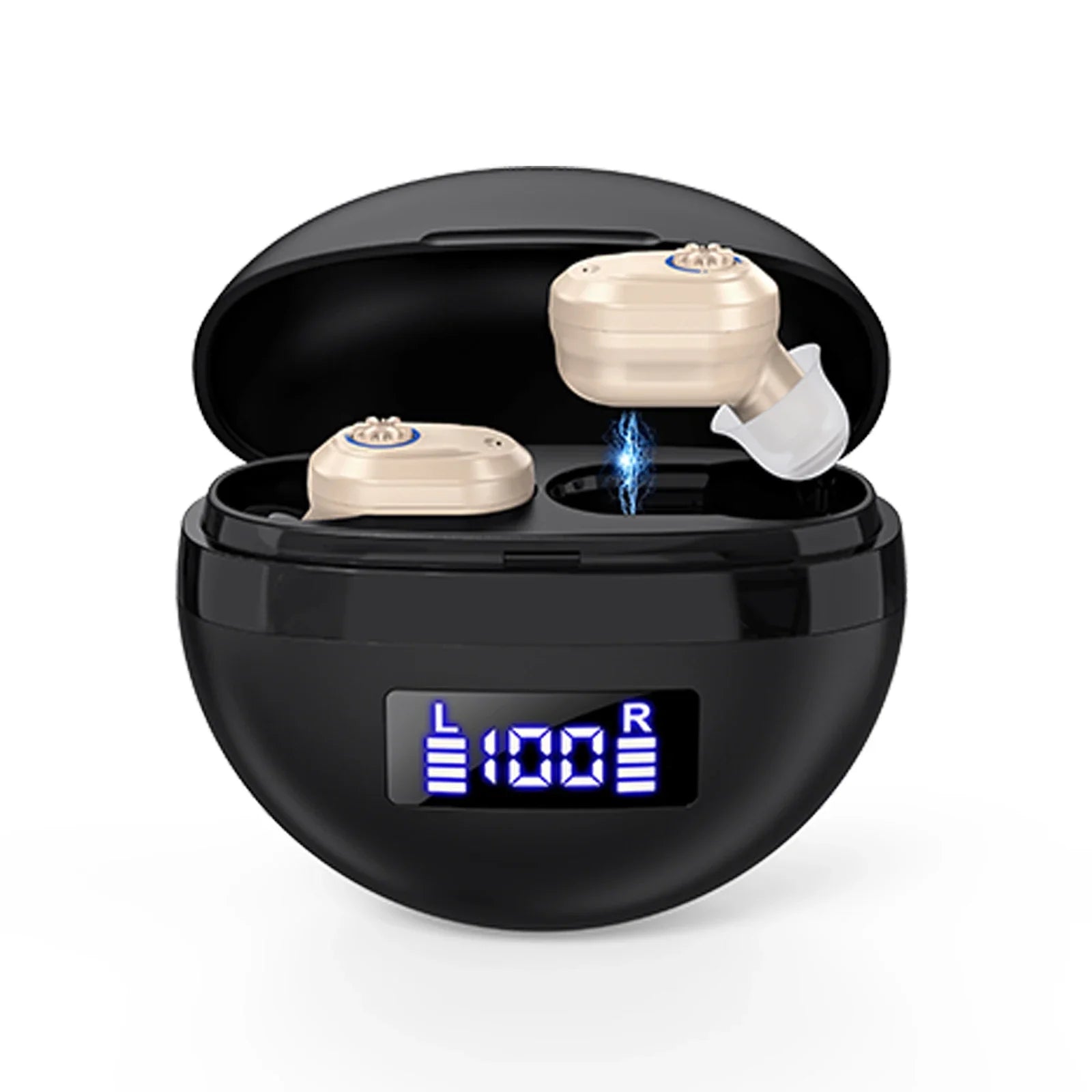 Rechargeable Hearing Amplifiers Earbuds Intelligent Noise Reduction