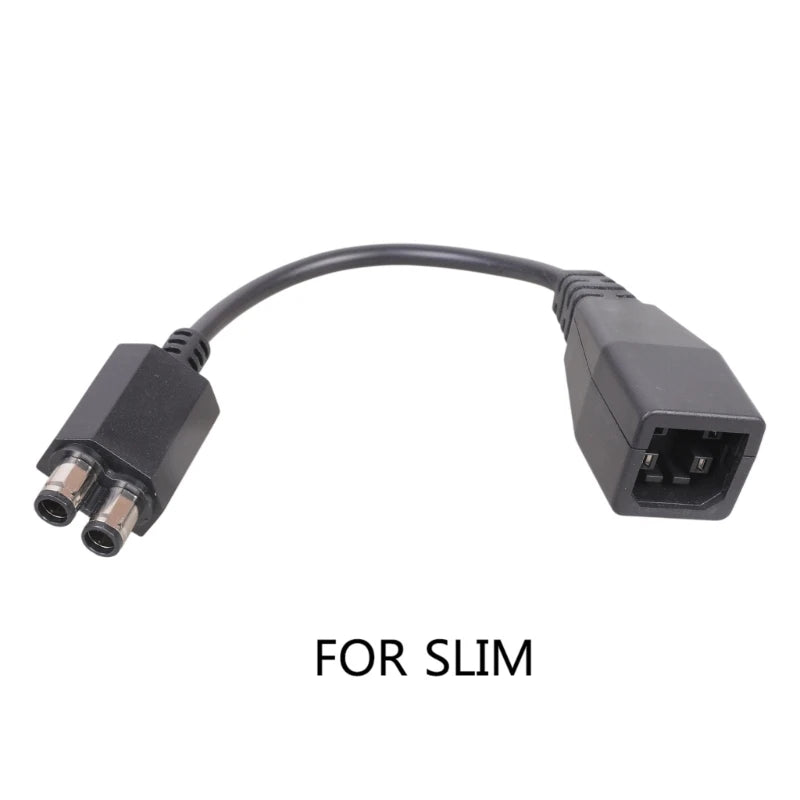 652F For 360 Flat to Slim Adapter Power Supply Converter Transfer Cable Power Conversion Cable Replacement Accessory Zpaxo Black CN