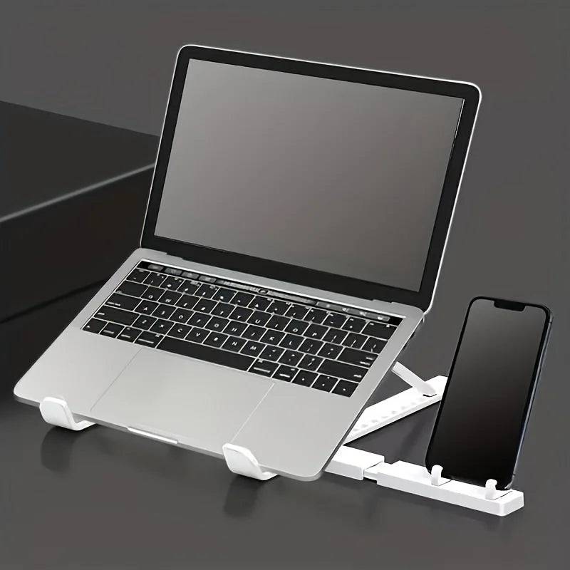 2-in-1 Adjustable Laptop Tablet Stand Phone Pen Holder Lightweight