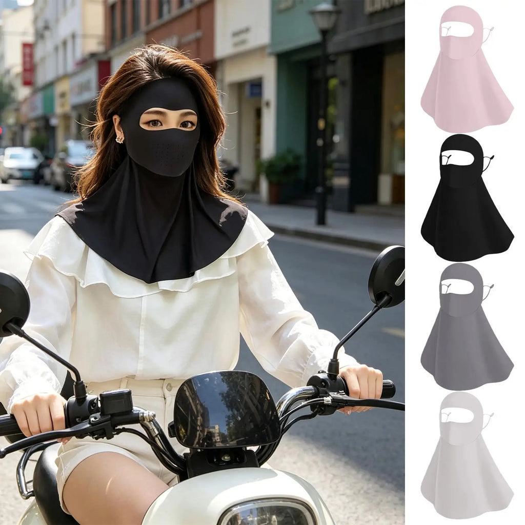UV Protection Full Face & Neck Mask – Breathable Sun Cover UV Sun Face Mask Zpaxo