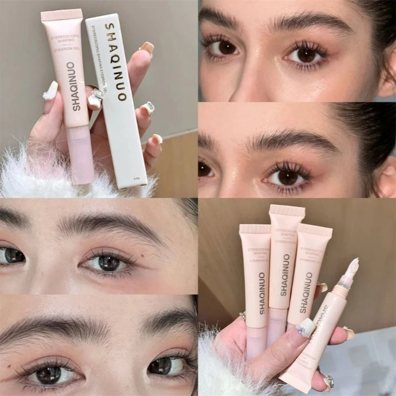 3D Brow Gel Waterproof Smudge-proof Eyebrow Styling Shaping Silicone