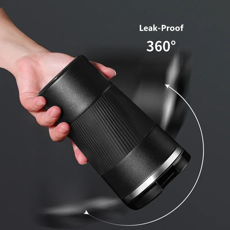 380ml/510ml Double Stainless Steel 304 Coffee Thermos Mug Leak-Proof Non-Slip Car Vacuum Flask Travel Thermal Cup Water Bottle Zpaxo