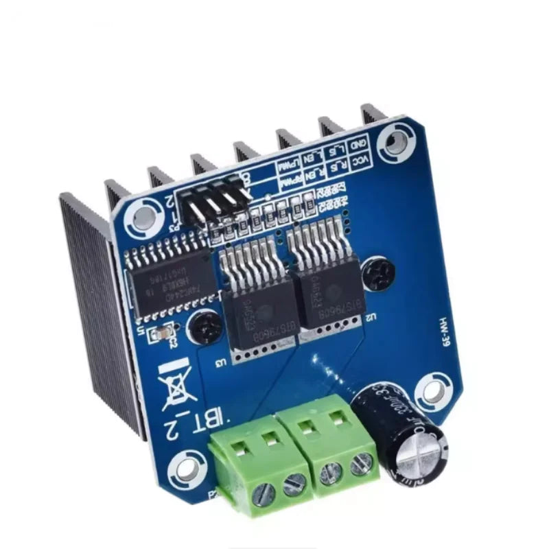 Power Intelligent Vehicle Motor Drive Module BTS7960 43A Current Zpaxo
