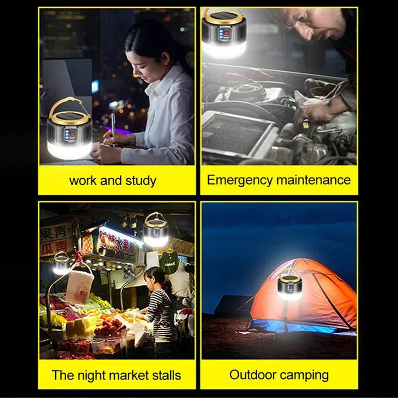 ESMARTER LED Camping Lantern – Solar USB Rechargeable